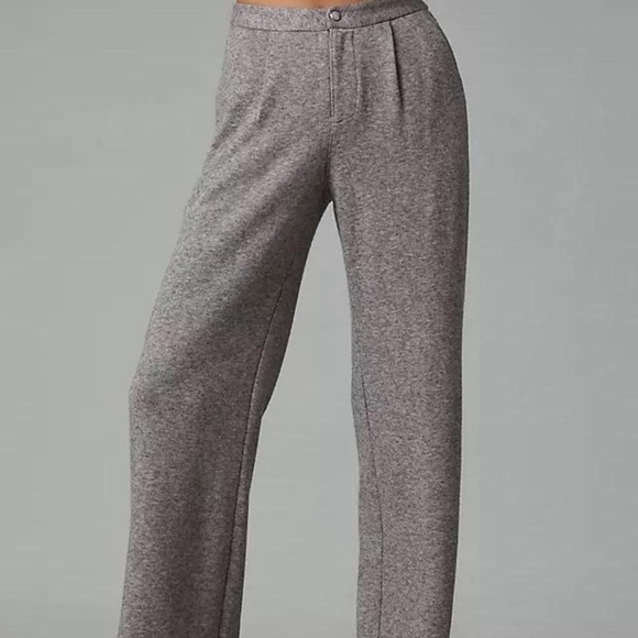 PAIGE Kara Pants Soft Gray Fabric Blend - Picture 2 of 8